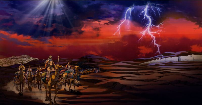 Scene from iBIBLE Chapter 22