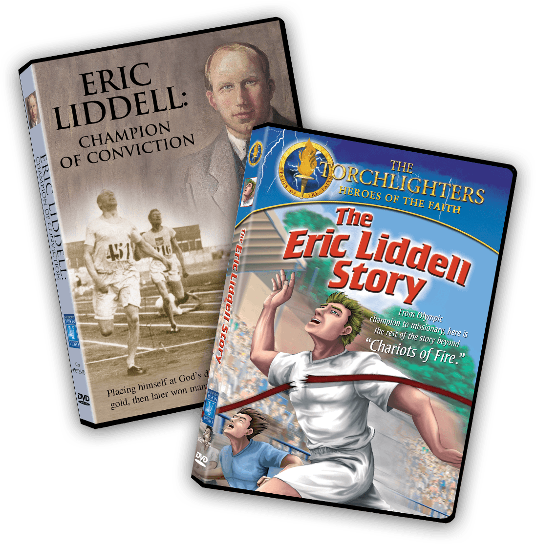 Two DVDs: The Eric Liddell Story and Eric Liddell: Champion of Conviction