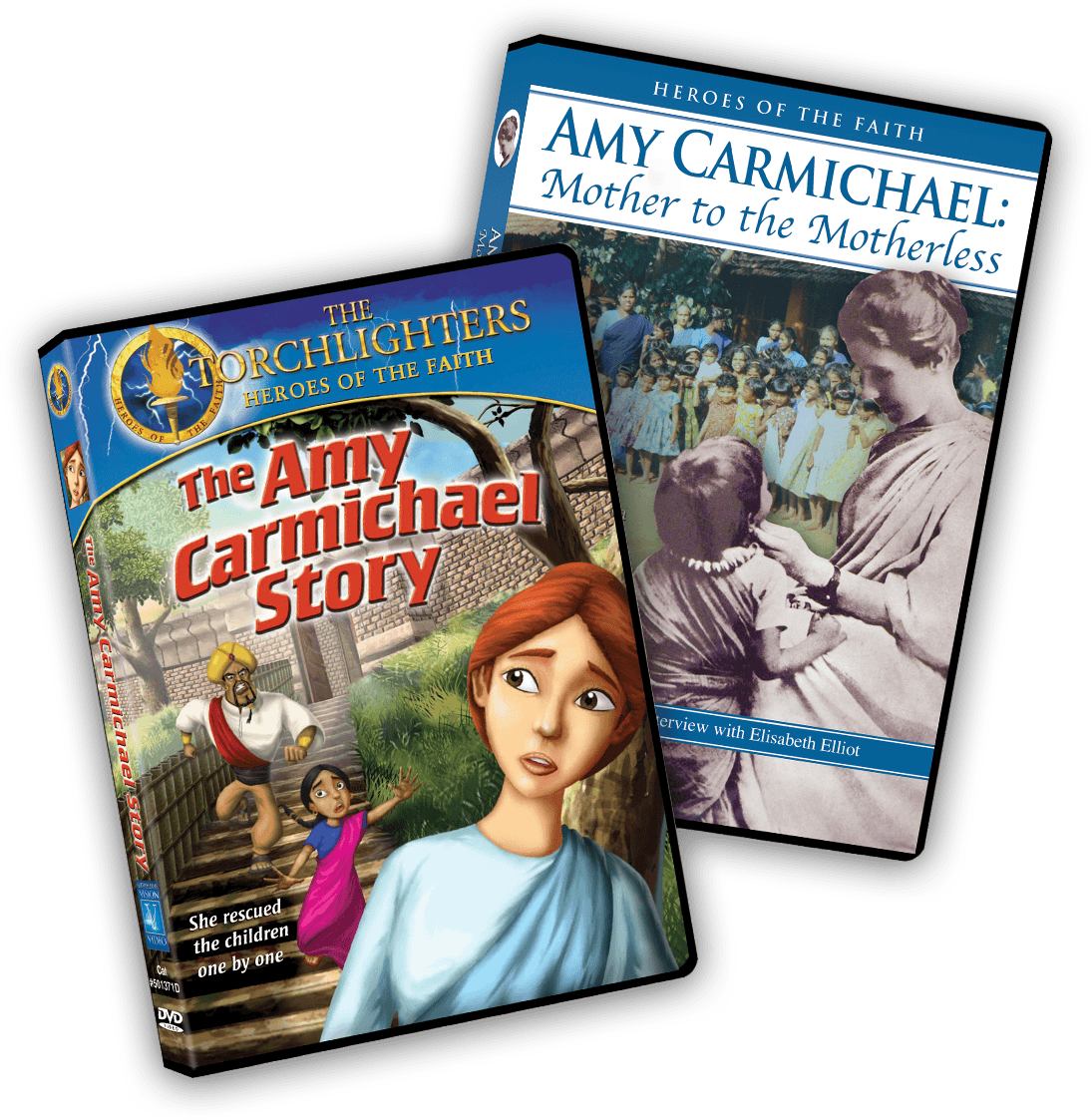 Two DVDs: The Amy Carmichael Story and Amy Carmichael: Mother to the Motherless