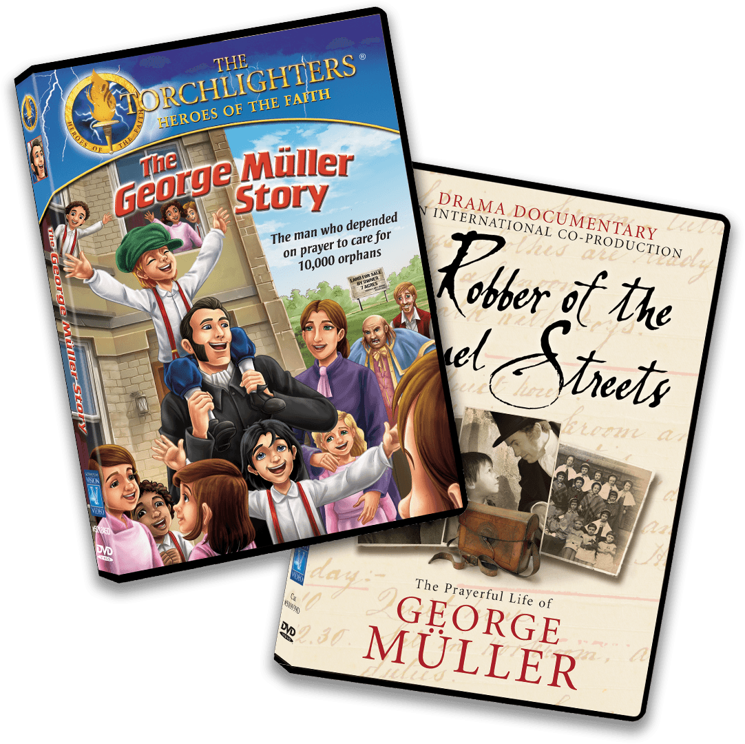 Two DVDs: The George Muller Story and Robber of the Cruel Streets