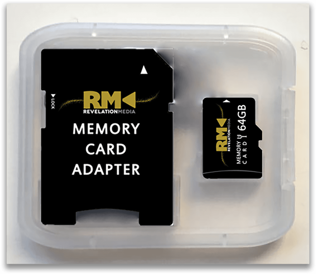 A RevelationMedia MicroSD card and memory card adapter kit